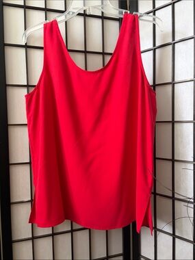 Josephine Chaus Bright Red Scoop Neck Tank